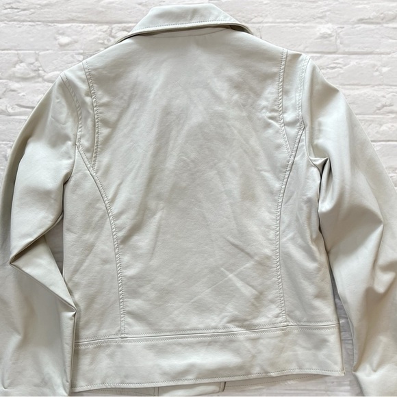 Vine & Valley Vanilla (Creamy White) Faux Leather Moto Jacket Size M | NWT - Picture 8 of 15
